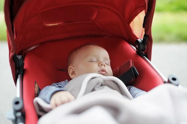 Is sleeping in a stroller good or bad?